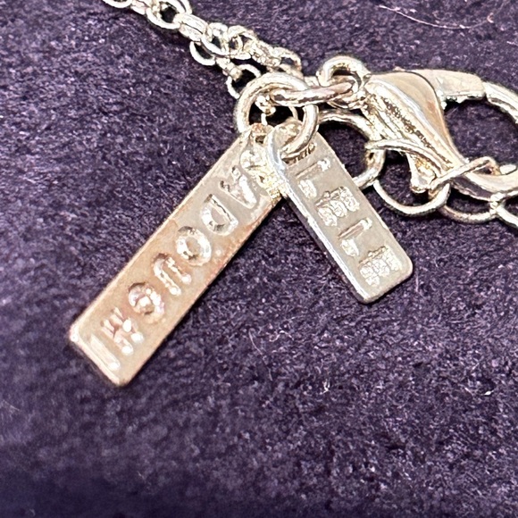 ✨Beautiful Delicate Rare Lele Sadoughi Silver Circle Necklace - Picture 9 of 16